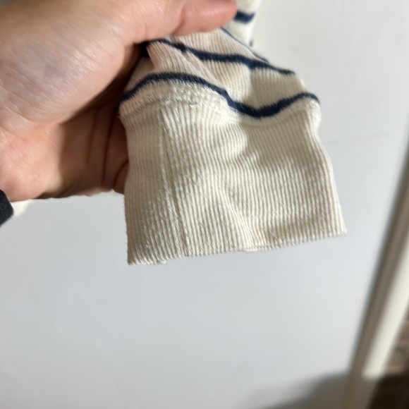 Roxy  Breath Ivory Striped Hoodie Sweater​​ - Picture 5 of 7